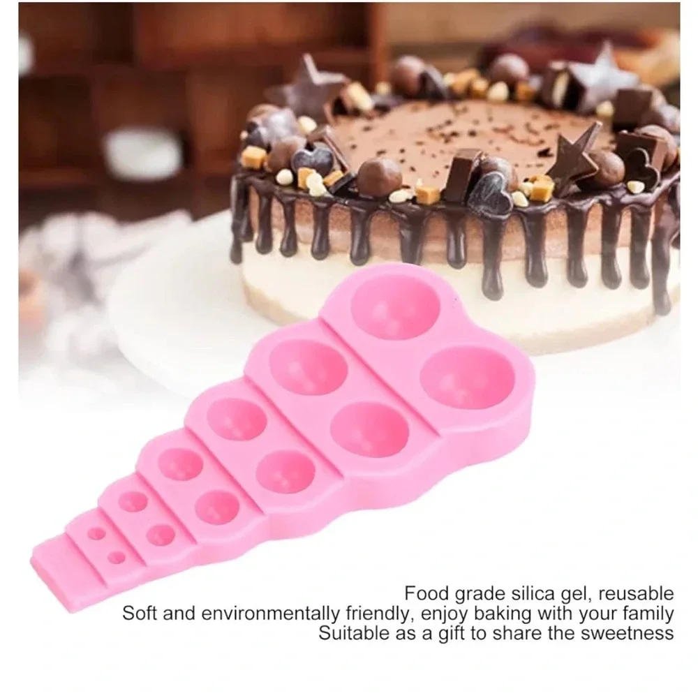 🆕 4Pcs Silicone Fondant Molds